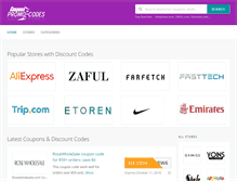 Tablet Screenshot of coupons-promo-code.com